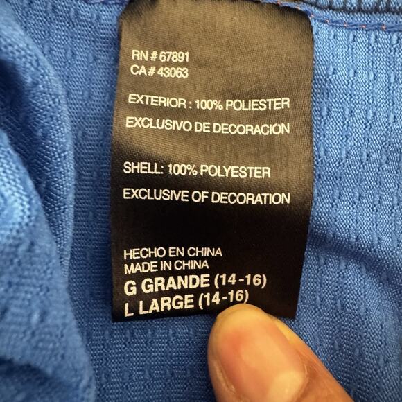 Oklahoma City Thunder Jersey Kevin Durant #35 Adidas NBA Basketball Youth Large - Picture 6 of 8